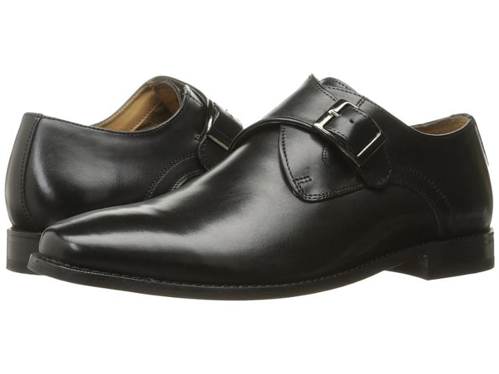 Florsheim Montinaro Single Monk Strap (black Smooth) Men's Shoes