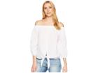 Liverpool Off-the-shoulder Shirt With Tie Front (white) Women's Clothing