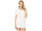 Juicy Couture Microterry Hooded Romper (angel) Women's Jumpsuit & Rompers One Piece