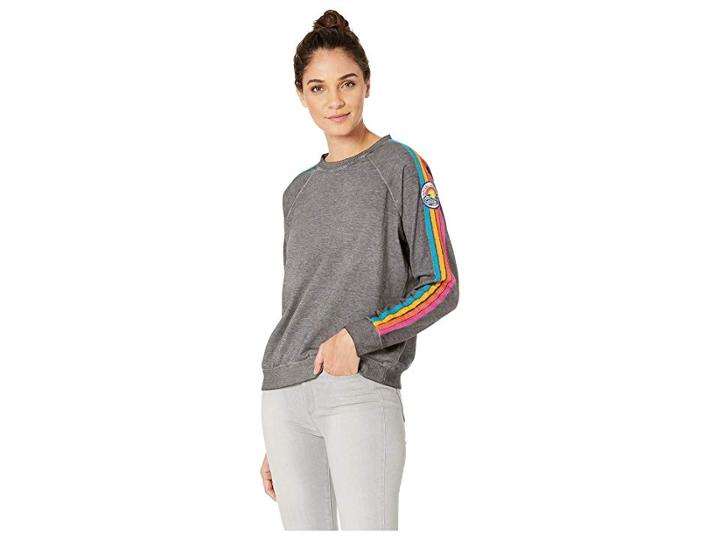 Rip Curl Ripcurl Customs Crew (heather Grey) Women's T Shirt