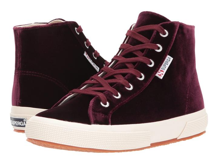 Superga 2795 Velvettvw (bordeaux) Women's Shoes