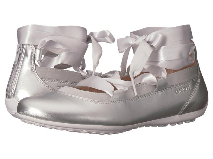 Geox Kids Piuma 64 (big Kid) (silver) Girl's Shoes