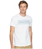 Calvin Klein Short Sleeve Calvin Logo Tee (standard White) Men's T Shirt
