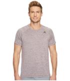 Adidas D2m Tee Heathered (dark Burgundy) Men's T Shirt