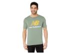 New Balance Essentials Stacked Logo Tee (vintage Cedar) Men's T Shirt