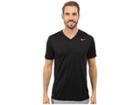 Nike Legend 2.0 Short Sleeve V-neck Tee (black/black/matte Silver) Men's T Shirt