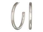 Guess Large Iridescent Hoop Earrings (silver) Earring