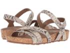 Walking Cradles Pool (natural Buffed Snake Print Leather/cork Wrap) Women's Sandals