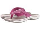 Clarks Breeze Sea (magenta Synthetic) Women's Sandals