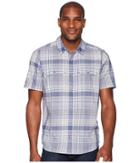 Toad&co Hookline Short Sleeve Shirt (weathered Blue) Men's Clothing