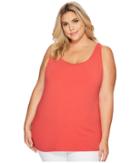 Nic+zoe Plus Size Perfect Scoop Tank (spiced Rose) Women's Sleeveless