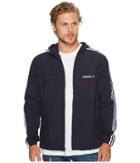 Adidas Originals 3-striped Windbreaker (legend Ink) Men's Coat
