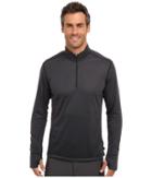 Hot Chillys Geo Pro Zip-t (black Heather) Men's Sweatshirt