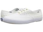 Keds Champion Embroidered Triangle (white) Women's Lace Up Casual Shoes