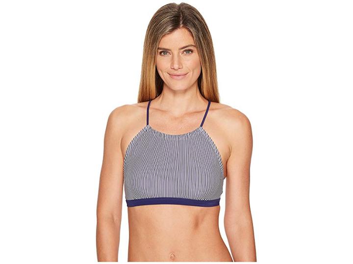 Prana Brina Top (indigo Stripe) Women's Swimwear
