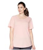 Aventura Clothing Plus Size Dharma Short Sleeve Top (brandied Apricot) Women's Clothing