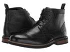 Nunn Bush Odell Wingtip Boot With Kore Walking Comfort Technology (black Tumbled) Men's Lace-up Boots
