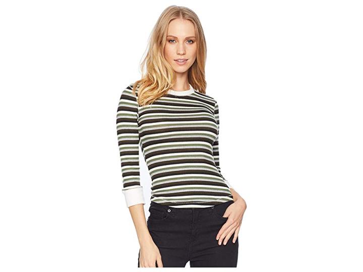Free People Good On You Long Sleeve Top (army) Women's Long Sleeve Pullover
