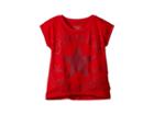 Converse Kids Oversized Chuck Femme Tee (little Kids) (enamel Red) Girl's T Shirt