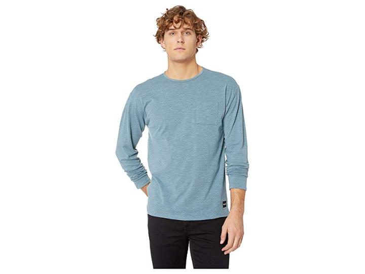 Hurley Dri-fit Lagos Port Long Sleeve (celestial Teal) Men's Clothing