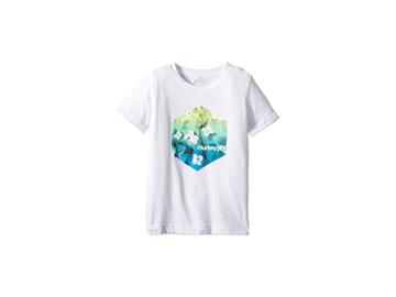 Hurley Kids Watercolor Premium Tee (little Kids) (white) Boy's T Shirt