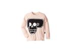 Nununu Skull Robot Patch T-shirt (little Kids/big Kids) (powder Pink) Girl's T Shirt