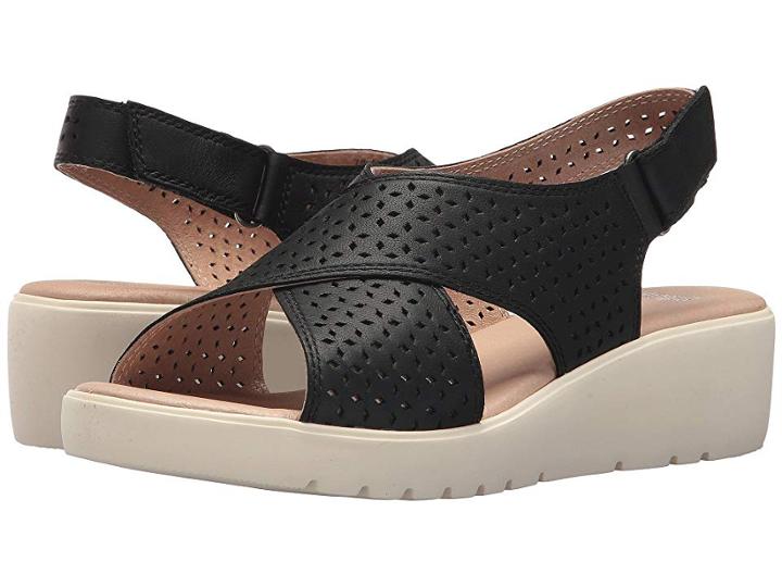Johnston & Murphy Cecilia (black Glove Leather) Women's Sling Back Shoes