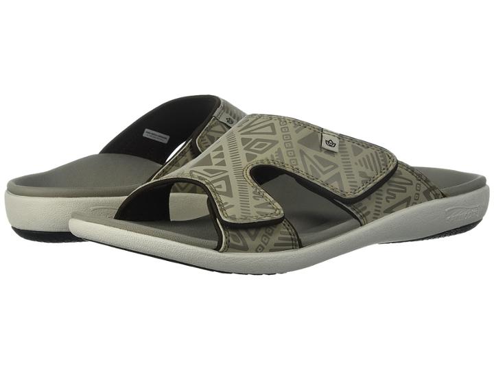 Spenco Kholo Tribal Slide (oyster Grey) Men's Slide Shoes