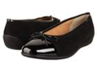 Ara Bella (black Suede/black Patent) Women's Dress Flat Shoes