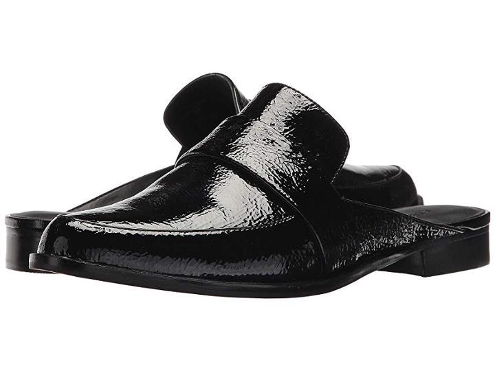 Rebecca Minkoff Mika Mule (shiny Black) Women's Shoes