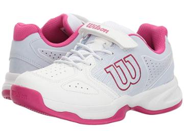 Wilson Kids Stroke K Tennis (little Kid) (white/halogen Blue/verry Berry) Girls Shoes