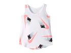 Nike Kids Nsw Futura Graphic Swing Tank Top (little Kids) (white) Girl's Clothing