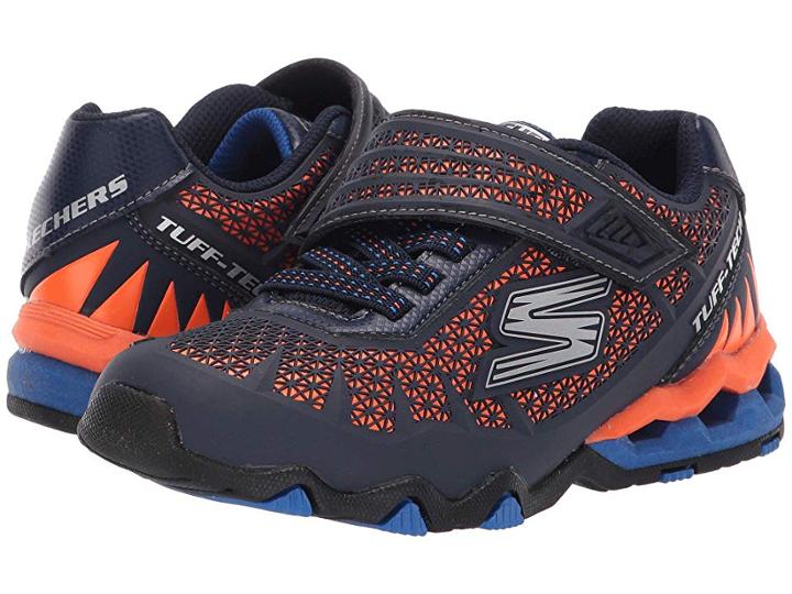 Skechers Kids Hydro-static (little Kid/big Kid) (navy/orange) Boy's Shoes