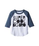 Chaser Kids Vintage Jersey Cool Big Bro Tee (toddler/little Kids) (white/lake) Boy's T Shirt