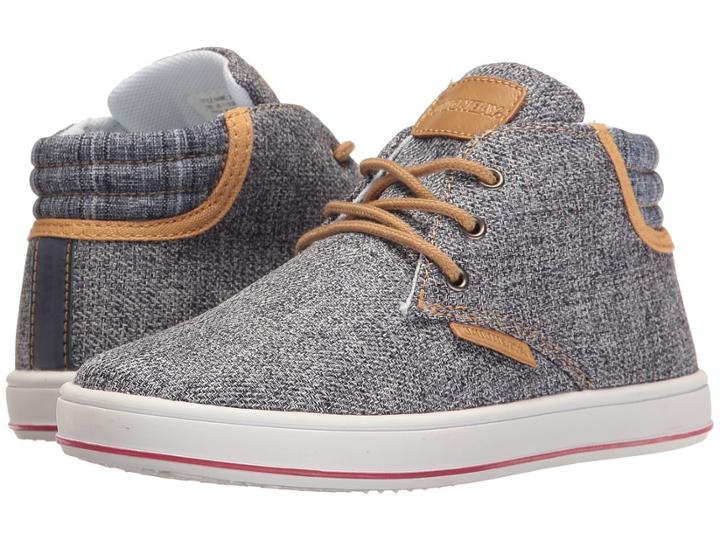 Unionbay Kids Fern High Top Sneaker (toddler/little Kid/big Kid) (blue) Boy's Shoes