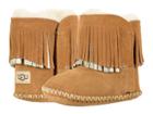Ugg Kids Branyon Fringe (infant/toddler) (chestnut/metallic) Girls Shoes