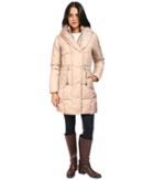 Cole Haan Bib Front Down Coat With Oversized Shawl Collar (sand) Women's Coat