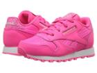 Reebok Kids Classic Leather (infant/toddler) (acid Pink/white) Girls Shoes