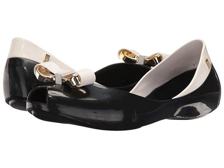 Melissa Shoes Queen Iv (black White) Women's Dress Sandals