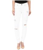 Paige Verdugo Ultra Skinny In Optic White Destructed (optic White) Women's Jeans