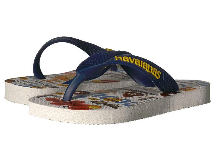 Havaianas Kids Emoji Sandal (toddler/little Kid/big Kid) (white) Kids Shoes