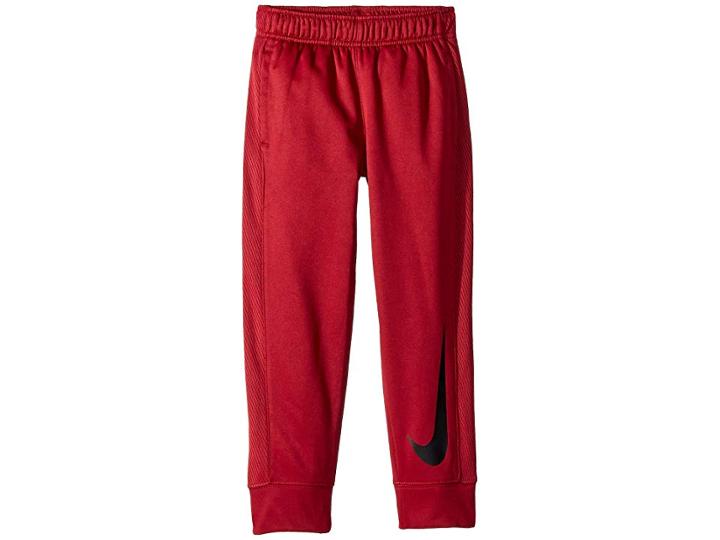 Nike Kids Mesh Therma Pants (little Kids) (red Crush) Boy's Casual Pants