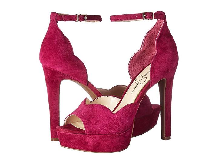 Jessica Simpson Bilick (sangria Luxe Kid Suede) Women's Shoes