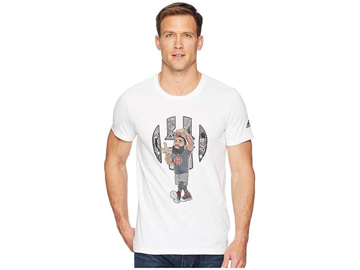 Adidas Harden Cookin Geeked Up Tee (white/black) Men's T Shirt