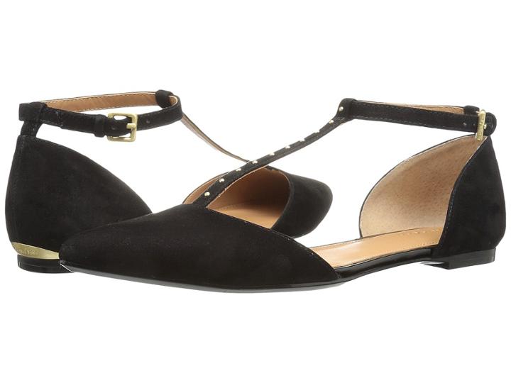 Calvin Klein Gina (black Suede) Women's Shoes