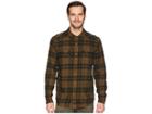 Prana Horizon Long Sleeve Flannel Shirt (cargo Green) Men's Long Sleeve Button Up