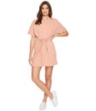 Minkpink Corset Sweat Mini Dress (blush) Women's Dress