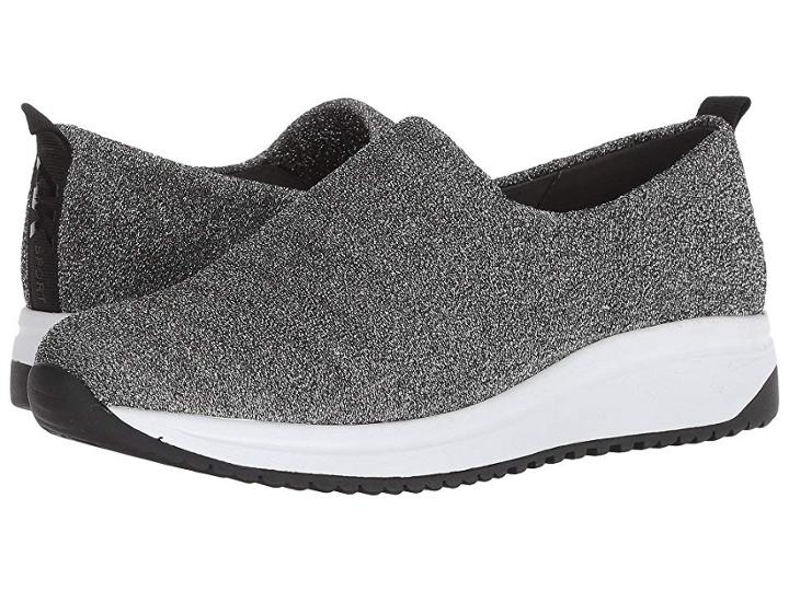Anne Klein Brittany (pewter/black/black Fabric) Women's Shoes