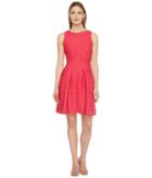 Christin Michaels Blanche Sleeveless Fit And Flare Dress (watermelon) Women's Dress