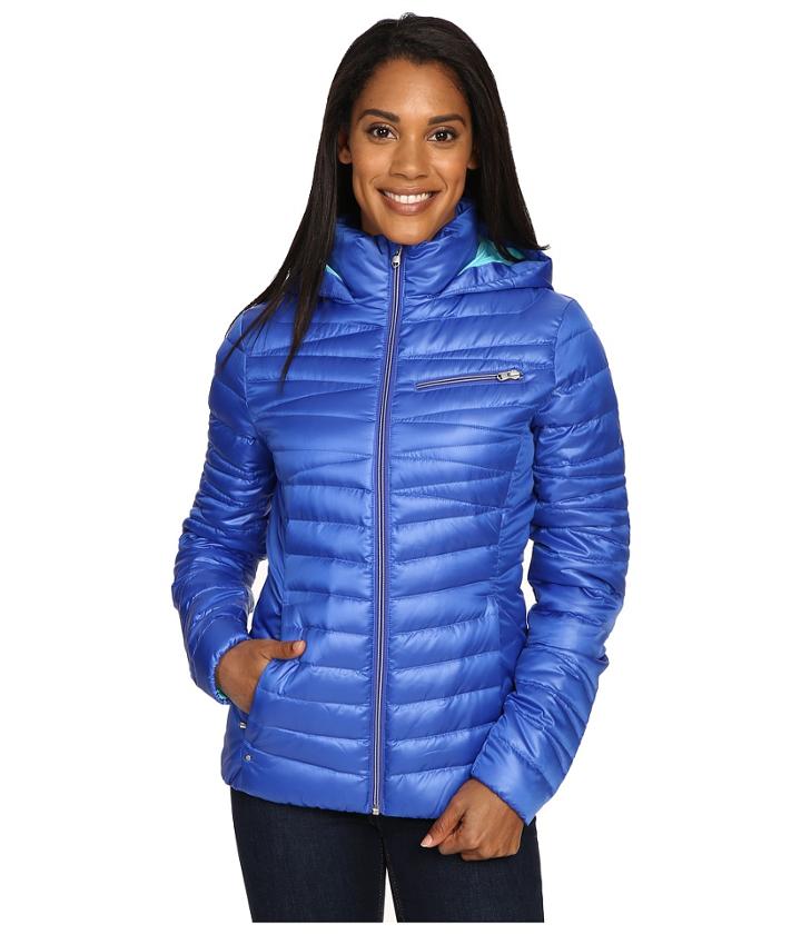 Spyder Timeless Hoodie Down Jacket (bling/freeze) Women's Coat